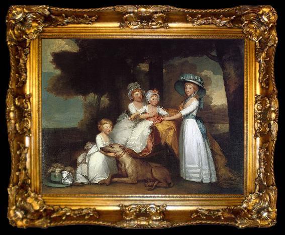 framed  Gilbert Stuart Children of the Second Duke of Northumberland, ta009-2